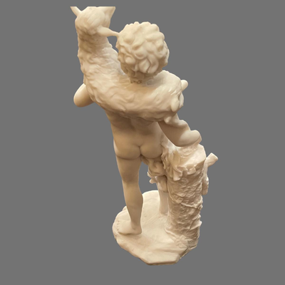 Boy Carrying Lamb Alabaster Figurine