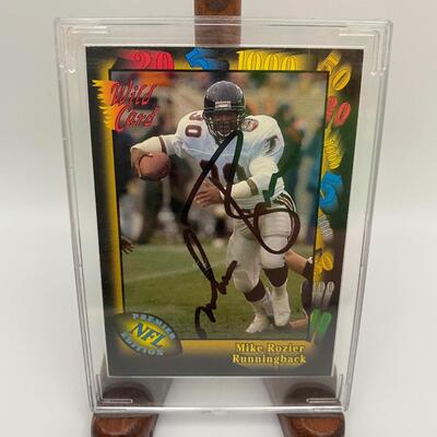 -34- Mike Rozier | Atlanta Falcons Signed Card