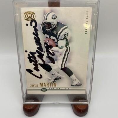 -35- Curtis Martin | New York Jets Signed Card