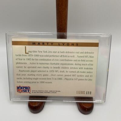 -37- Marty Lyons | New York Jets Signed Card