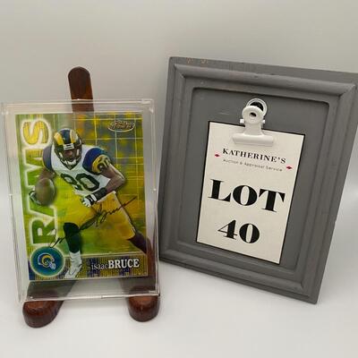 -40- Isaac Bruce | Rams Signed Card