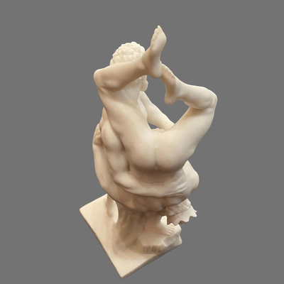 Hercules and Diomedes Alabaster Erotic Sculpture