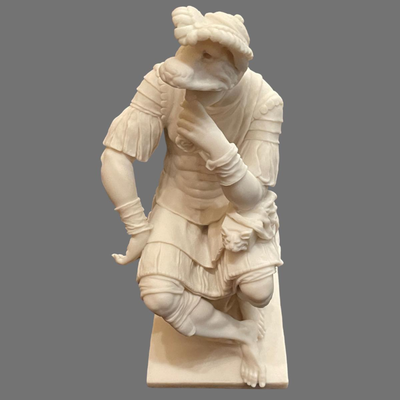 Lorenzo de Medici Alabaster Statue