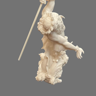 Triton, God of the Sea, Alabaster Sculpture