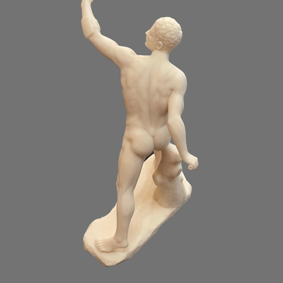 Le Gladiator Borghese Alabaster Sculpture