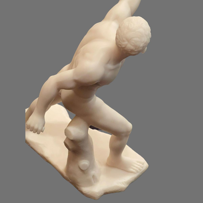 Le Gladiator Borghese Alabaster Sculpture