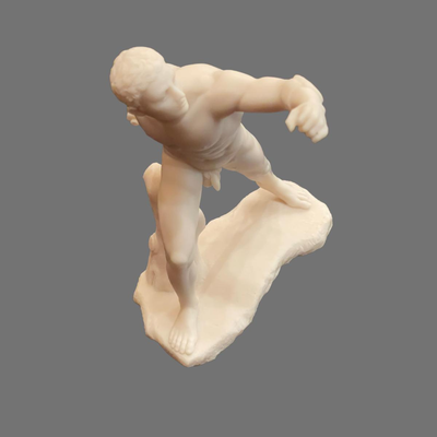 Le Gladiator Borghese Alabaster Sculpture