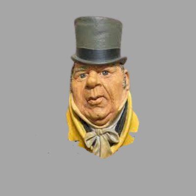 Bossons Chalkware Mr. Micawber Head