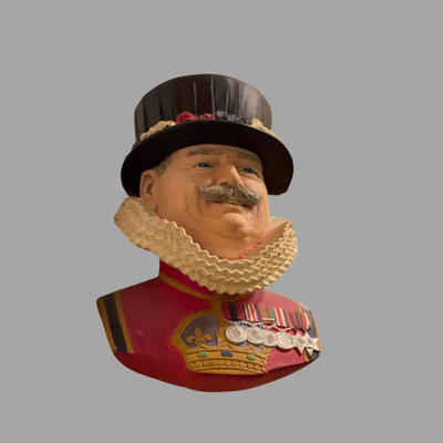 Bossons Chalkware Beefeater Yeoman of the Guard Head