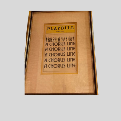 A Framed Chorus Line Playbill for the Original Broadway Production