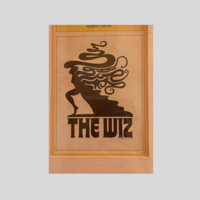 Framed Playbill of The Wiz with original Cast