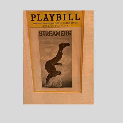 Framed Playbill of Streamers with Original Cast