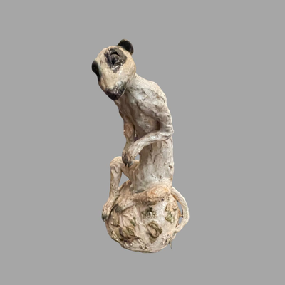 Susan Bergman Mire Cat Sculpture - 15"