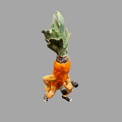 Susan Bergman Carrot Top Sculpture - 11"
