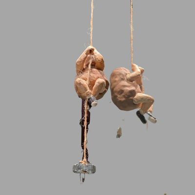 Susan Bergman Spud Rappel Sculpture - 6"