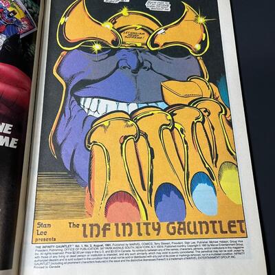 LOT 1: Marvel's Infinity Gauntlet Comic Books Volume 1 Numbers 1 & 2