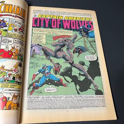 LOT 4: Captain America "Man And Wolf" Complete 6-Part Series July-Sept. 1992