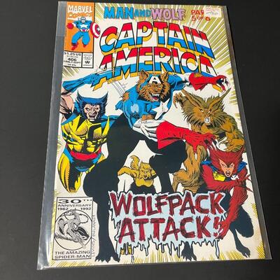 LOT 4: Captain America "Man And Wolf" Complete 6-Part Series July-Sept. 1992