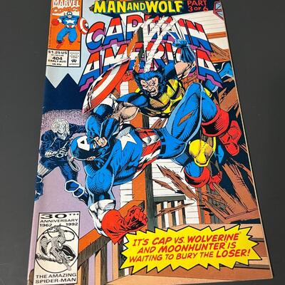 LOT 4: Captain America "Man And Wolf" Complete 6-Part Series July-Sept. 1992