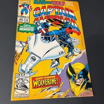 LOT 4: Captain America "Man And Wolf" Complete 6-Part Series July-Sept. 1992