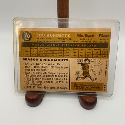 -59- Lou Burdette | Milwaukee Braves Pitcher