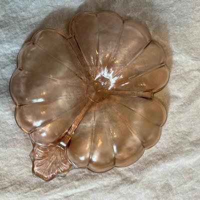 Textured Floral Colored Glass Bowls (3) - Vintage