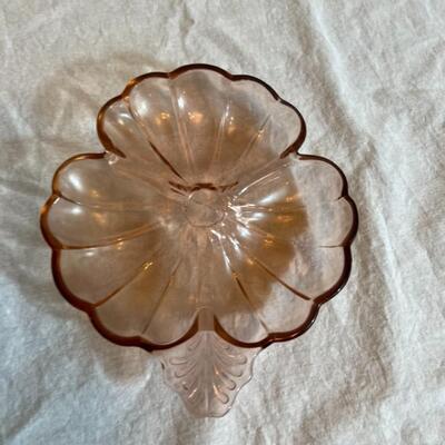 Textured Floral Colored Glass Bowls (3) - Vintage