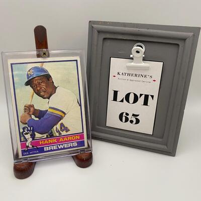 -65- Hank Aaron | 1976 Baseball card