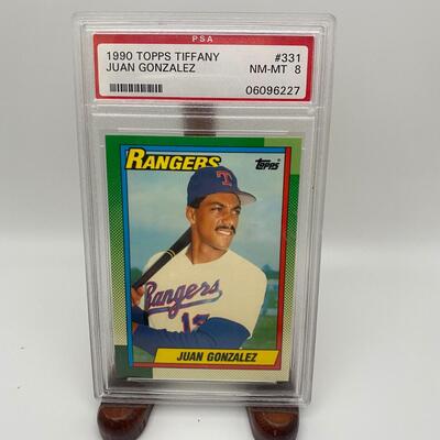 -71- Juan Gonzalez | 1990 Topps Tiffany Card