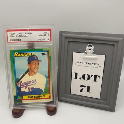 -71- Juan Gonzalez | 1990 Topps Tiffany Card