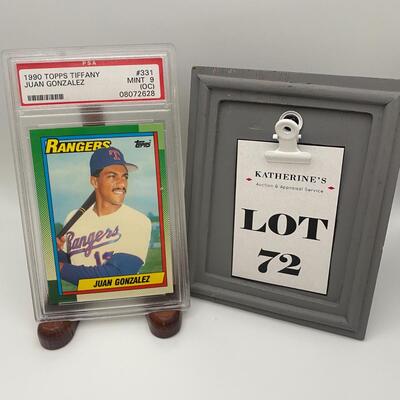 -72- Juan Gonzalez | OC 1990 Topp Tiffany Card