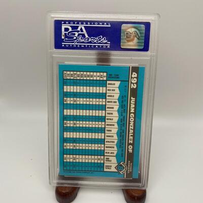 -73- Juan Gonzales | 1990 Bowman Tiffany Card