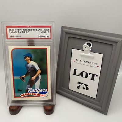 -75- Rafael Palmeiro | 1989 Topps Traded Tiffany Card