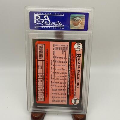 -75- Rafael Palmeiro | 1989 Topps Traded Tiffany Card