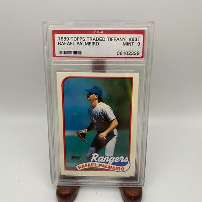 -75- Rafael Palmeiro | 1989 Topps Traded Tiffany Card
