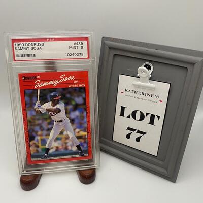 -77- Sammy Sosa | 1990 Donruss Card
