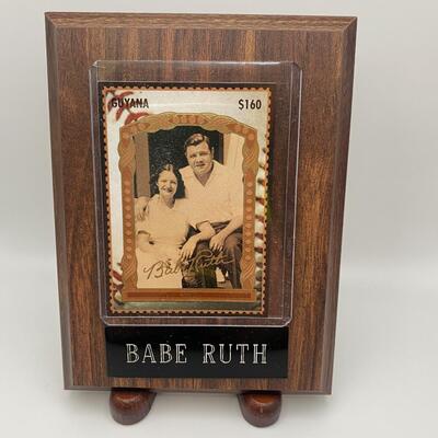 -81- Babe Ruth | Wood Plaque Card