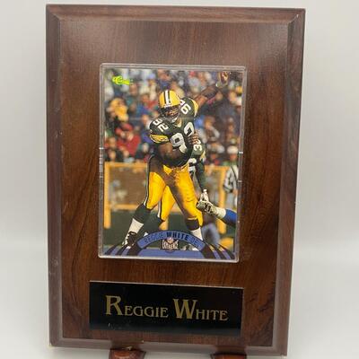 -83- Reggie White | Card And Wood Plaque