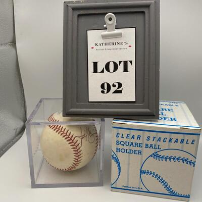 -92- Signed Baseball | Mike Harley and Harold Banies
