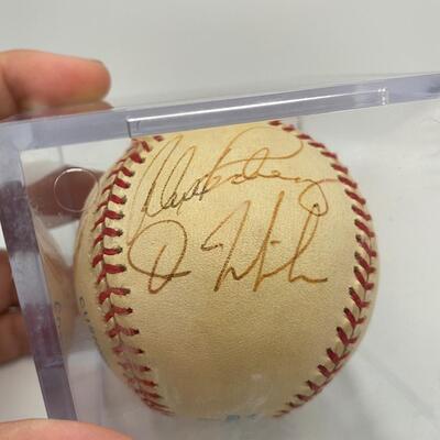 -96- Signed Baseball | Mark Newsield And Kip Wells