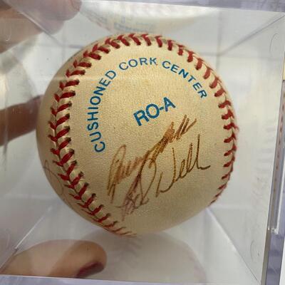 -96- Signed Baseball | Mark Newsield And Kip Wells