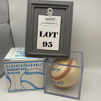 -96- Signed Baseball | Mark Newsield And Kip Wells