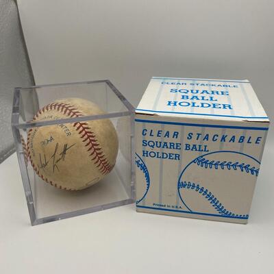 -97- Signed Baseball | Mark Lorah, Jeff Cino, And Jeremy Burntuny
