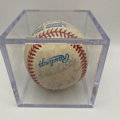 -98- Signed Baseball | Jim Rice Boston And Others