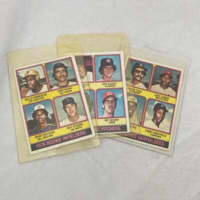 -129- Baseball Cards | 1976 Rookie Outfielders, Pitchers, And Infielders