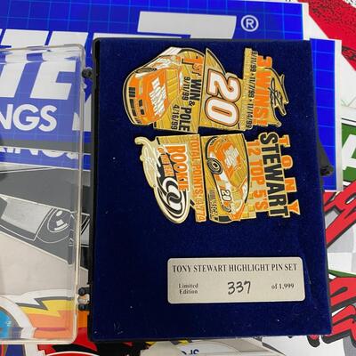 -134- NASCAR | Mixed Group Of Stickers | Tony Stewart Pins