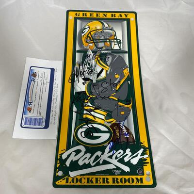 -135- Packers | Signed Locker Room Sign