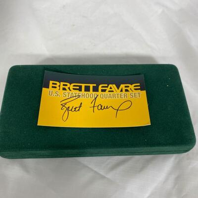 -139- Brett Favre | 24it Gold Plated US Statehood Quarters