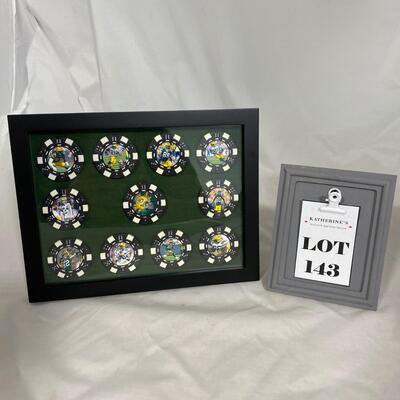 -143- Packers | Framed Poker Chips