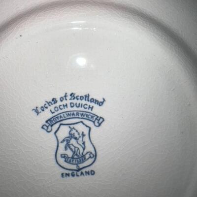 Lochs of Scotland Royal Warwick England China Set